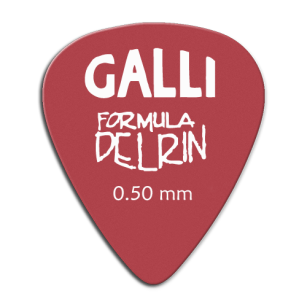 Galli Delrin D-51Y - kostki gitarowe 0,50 mm, 12 szt.