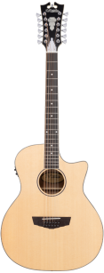 D'angelico Premier Fulton 12 LS Natural - gitara elektroakustyczna 12-strunowa
