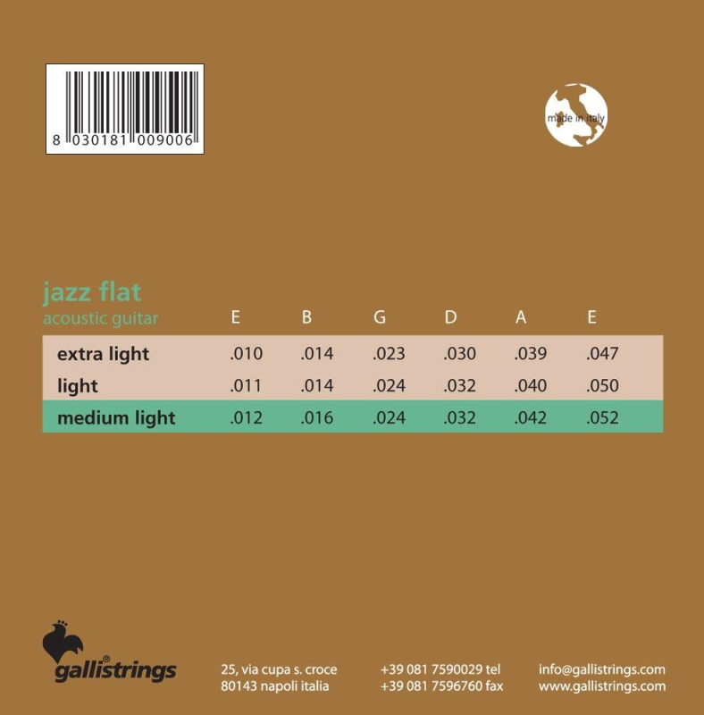 Galli AJF1152 Medium - struny do gitary akustycznej - 2