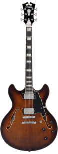D'Angelico Premier DC Brown Burst - gitara elektryczna