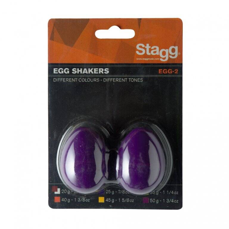 Stagg EGG 2 PP - shakery plastikowe - 25g - 2