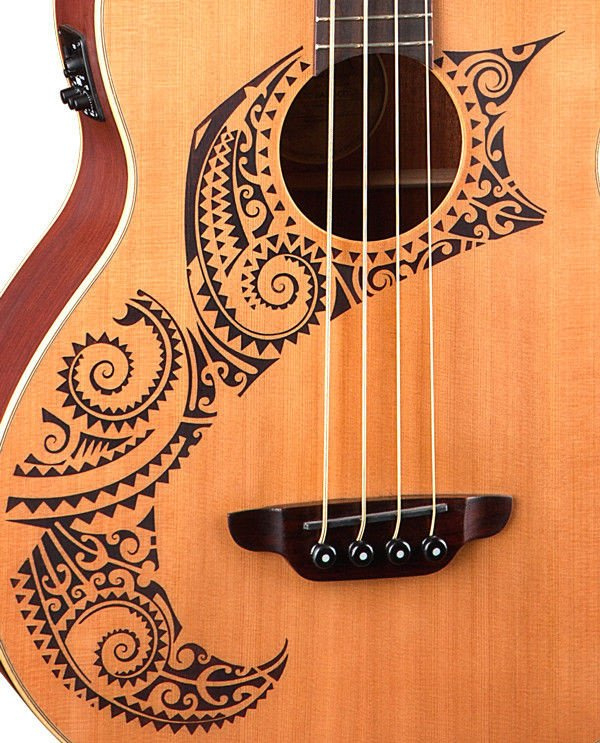 Luna Long Scale Tattoo - gitara basowa elektroakustyczna - 3