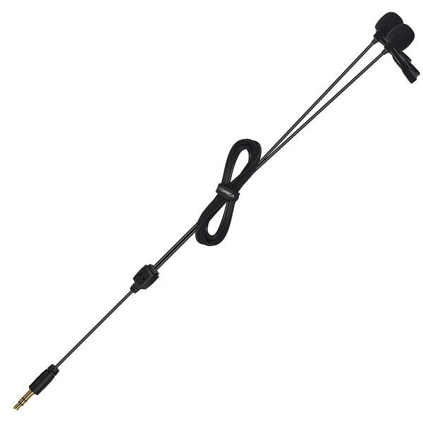 Comica CVM-D02 R 6.0M - podwójny mikrofon lavalier do kamery, aparatu, smartfona - 2