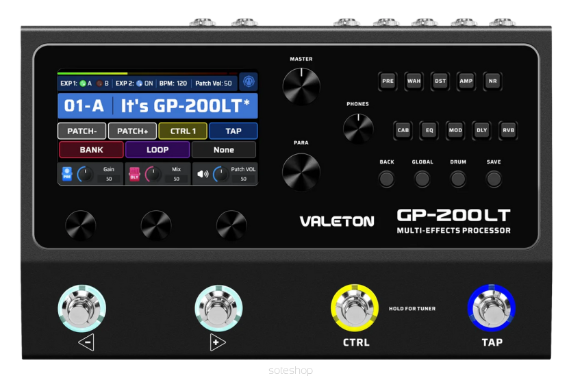 Valeton GP-200LT - multiefekt gitarowy