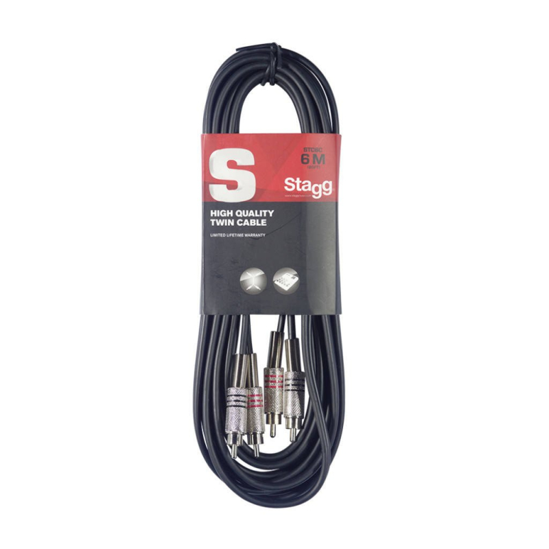 Stagg STC3C - podwójny kabel połączeniowy 3m - 2