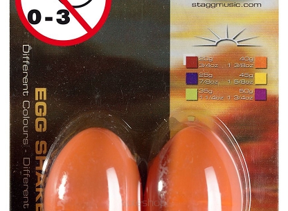 Stagg EGG 2 OR - shakery plastikowe - 40g