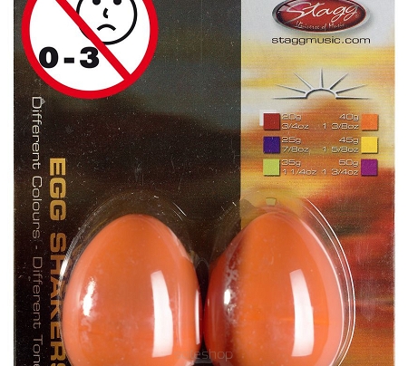 Stagg EGG 2 OR - shakery plastikowe - 40g