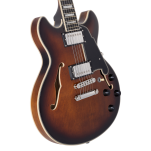 D'Angelico Premier Mini DC Brown Burst gitara elektryczna - 3