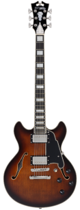 D'Angelico Premier Mini DC Brown Burst gitara elektryczna