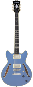 D'Angelico Excel Mini DC Tour Slate Blue - gitara elektryczna