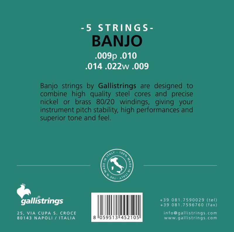 Galli G 210 - struny do banjo - 2