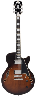 D'Angelico Premier SS Brown Burst - gitara elektryczna