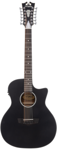 D'angelico Premier Fulton 12 LS Matte Black - gitara elektroakustyczna 12-strunowa